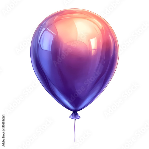 Purple Balloon Illustration