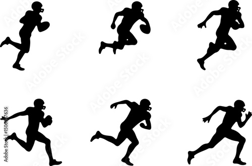 Wallpaper Mural American Football Player with Flag Shield Background vector Torontodigital.ca