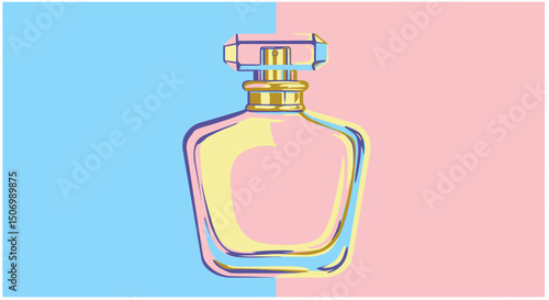 illustration of a bottle of perfume