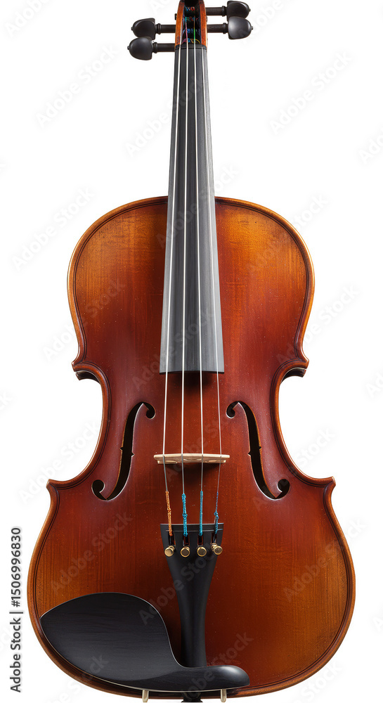 Fototapeta premium 3D Illustration of Antique Violin Isolated On Transparent Background