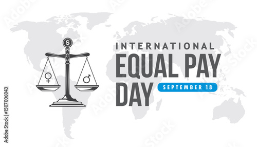 international equal pay day vector concept design