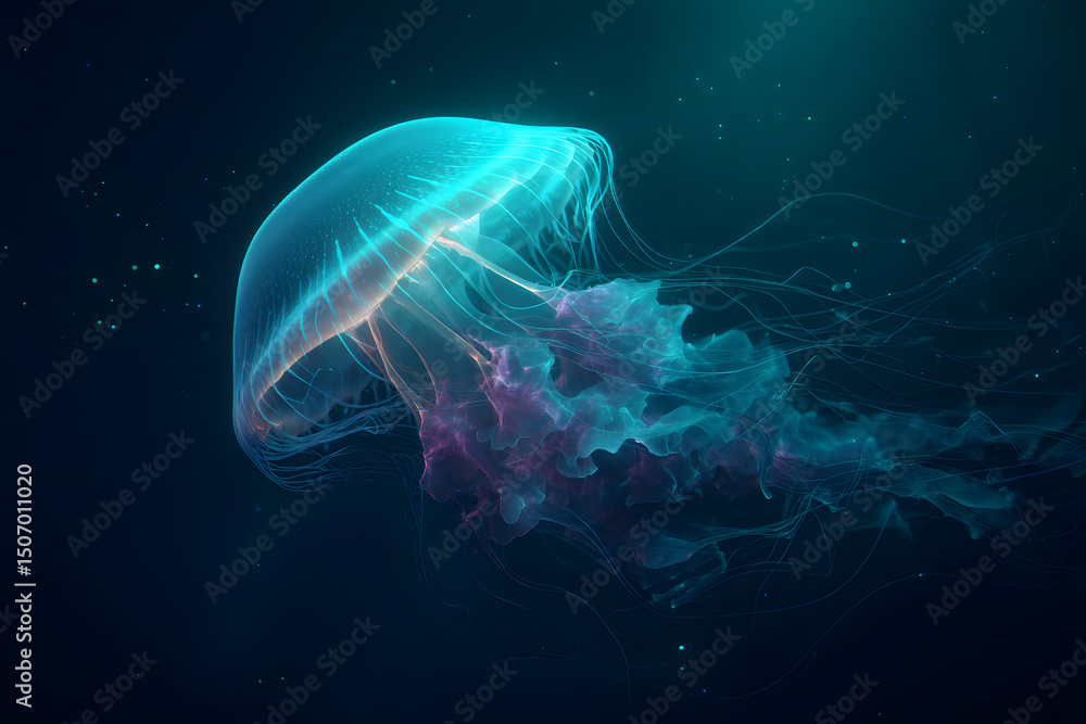 Fototapeta premium jelly fish in the water