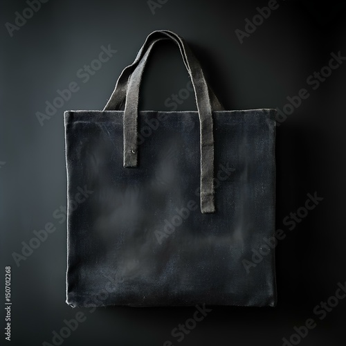 Black bag with old pattern and black background 