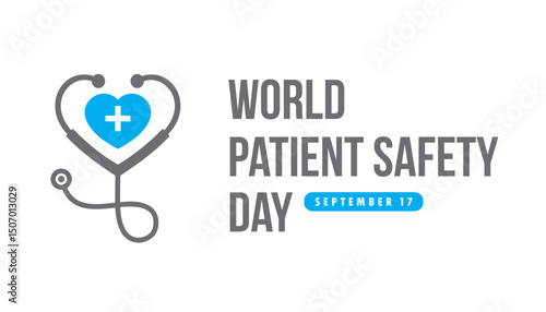 world patient safety day vector concept design