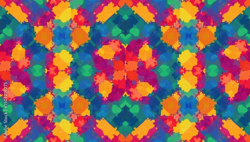 Abstract geometric shapes repeat endlessly forming a vibrant seamless pattern , minimal, surface, colorful Abstract geometric shapes repeat endlessly forming a vibrant seamless pattern , minimal, surface, colorful