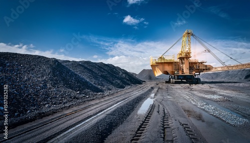 coal mining operations industrial site photography outdoor ground level sustainable energy perspectives