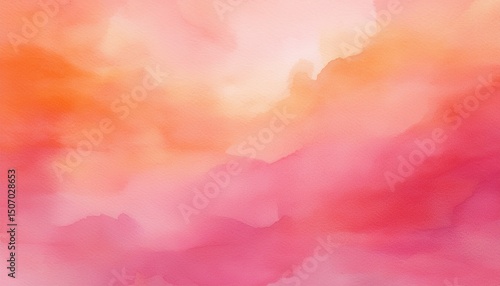 pink and orange watercolor background