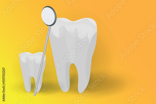 Dentist care, Oral health to dental care, dentist caring patient concept, vector illustration design background