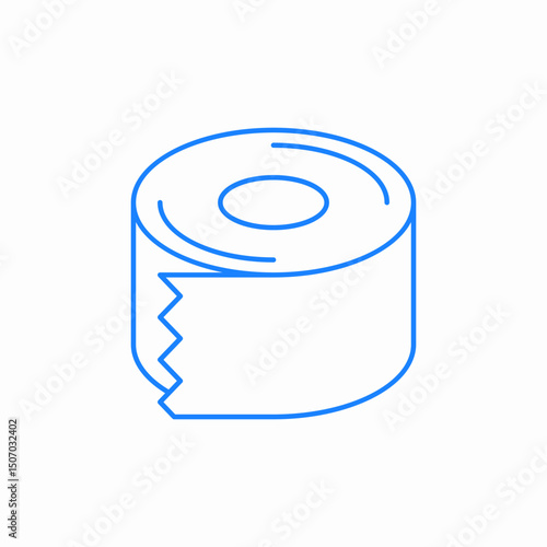 toilet paper roll icon sign vector