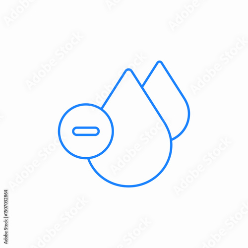 water droplet humidity icon sign vector