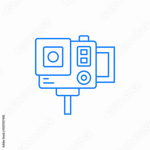 action camera gopro icon sign vector