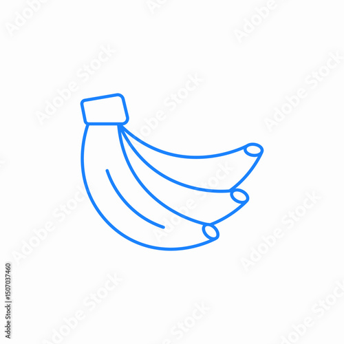 bananas fruit food icon sign vector