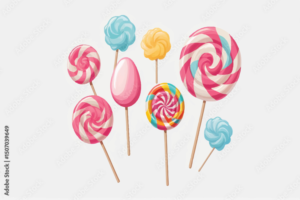 Candy cotton isolated on white background Candy cotton isolated on white background