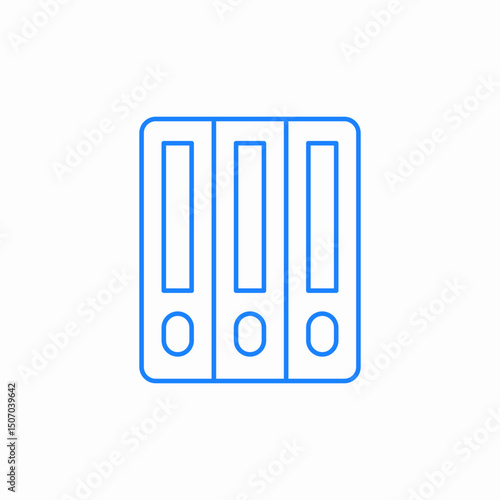 document folder archive icon sign vector