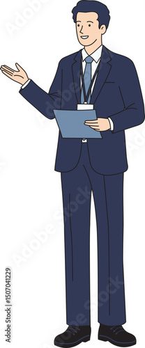Presentation Presenter illustration