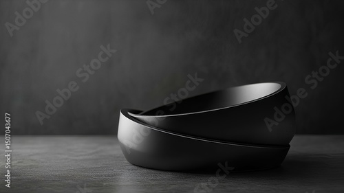 Image of container with black and white background 