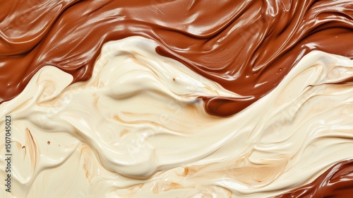 Brown and Cream Fluid Texture Background for Modern Design