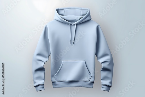 Classic hoodie mockup on hanger in modern setting for stylish product showcasing and design