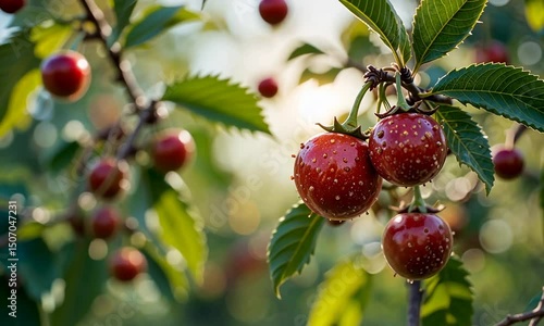 red berries on a branch