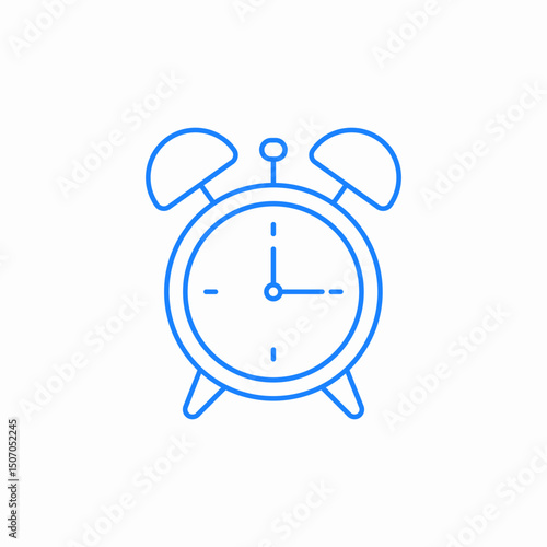 alarm clock time icon sign vector