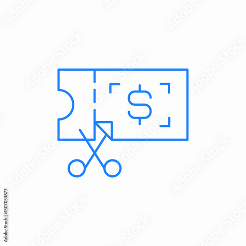 coupon discount savings icon sign vector