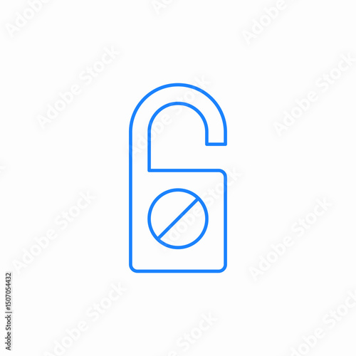 do not disturb icon sign vector