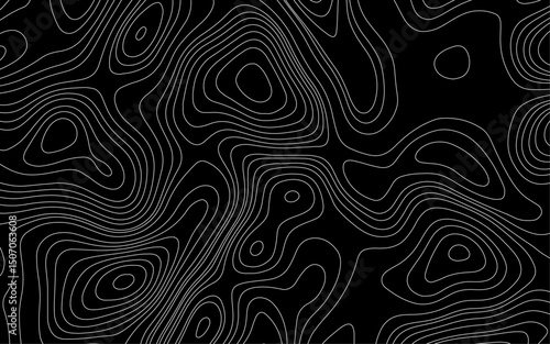 Abstract wave paper curved reliefs background .gradient multicolor wave curve lines banner background design .topographic contours map background.  Old paper texture design .geographical map Imitation