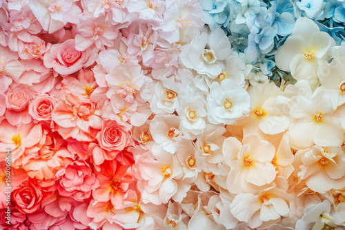 white flowers background