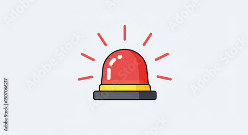 Emergency alert signal icon indicating urgency and attention needed in various situations