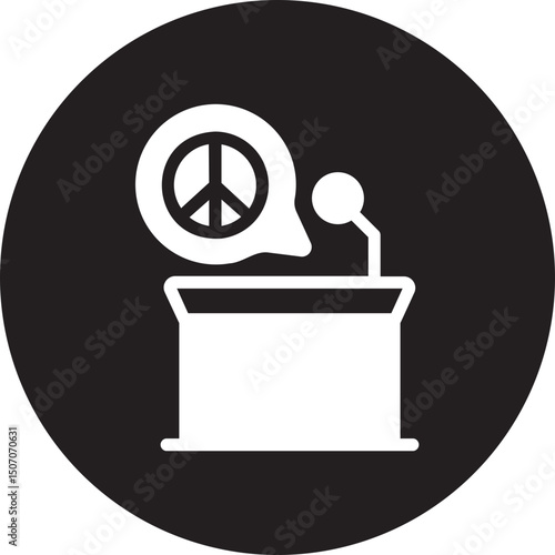 speech glyph icon