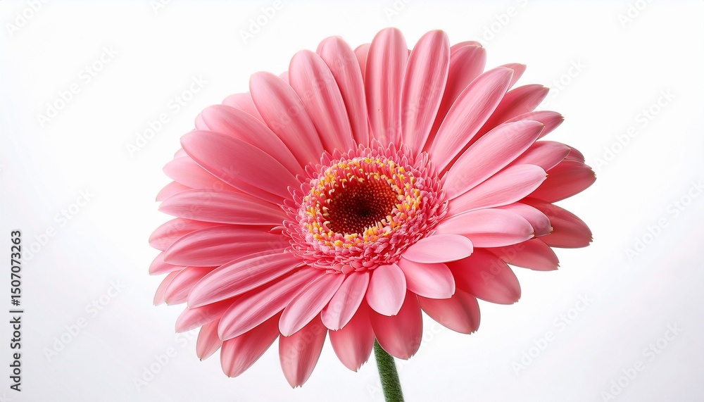 pink gerber daisy isolated on white background pink gerber daisy isolated on white background