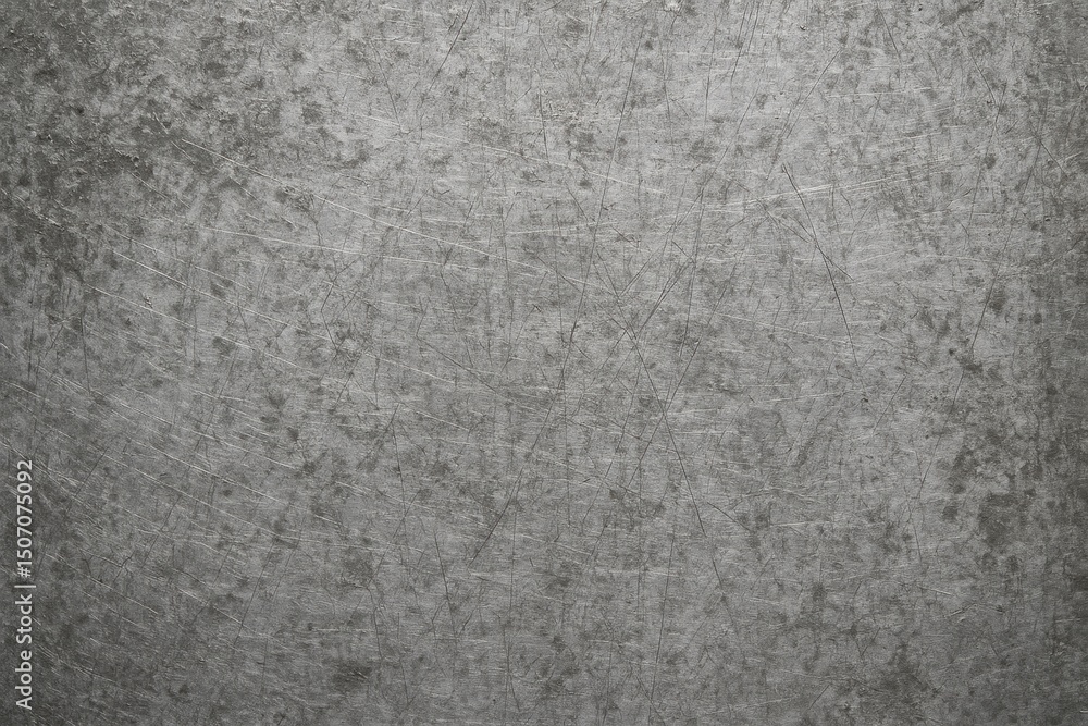 Fototapeta premium Aged Silver Metal Texture – Worn-Out Marks and Subtle Patina for a Refined, Weathered Aesthetic