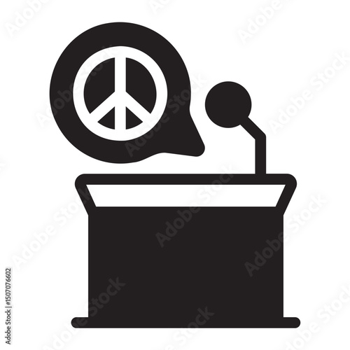 speech glyph icon