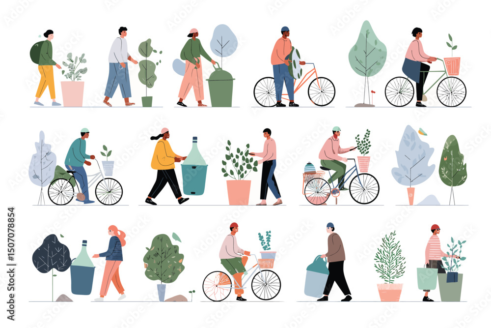 Fototapeta premium Eco Community Activity