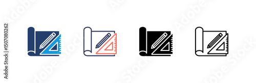 Project Icon set multiple style collection