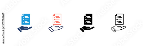 Planning Icon set multiple style collection