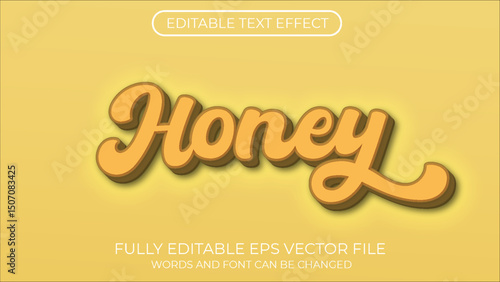 Honey editable text effect