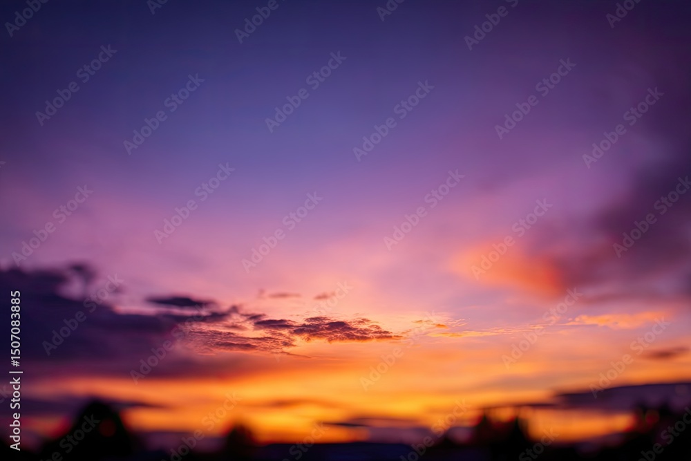 Blurry sunset sky Blurry sunset sky