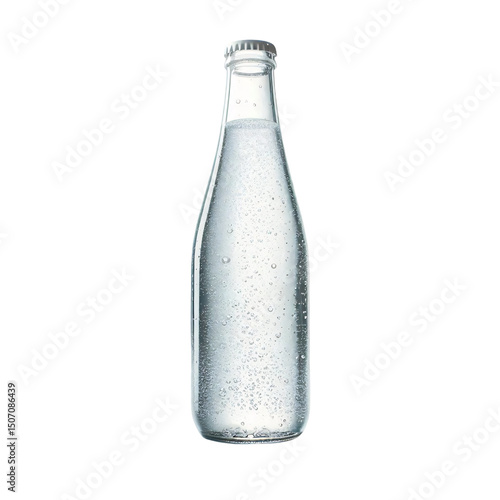 Wallpaper Mural Glass bottle of sparkling water isolated on transparent background isolated on white background Torontodigital.ca