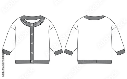 baby girl Cardigan vector illustration design	