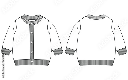 baby girl Cardigan vector illustration design	