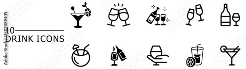 Drink line icons.eps