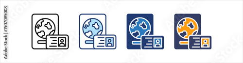 Visa Icon Set Multiple Style Collection