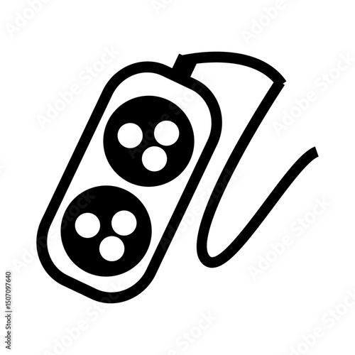 vector illustration of an electric cable