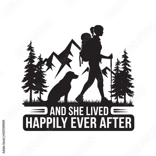 And she lived happily ever after T-shirt Graphic