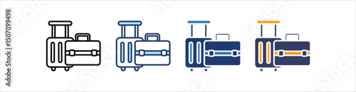 Baggage Icon Set Multiple Style Collection