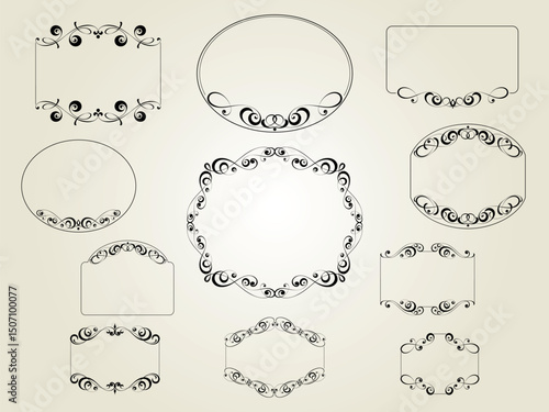  6466.eps  set of calligraphic design elements