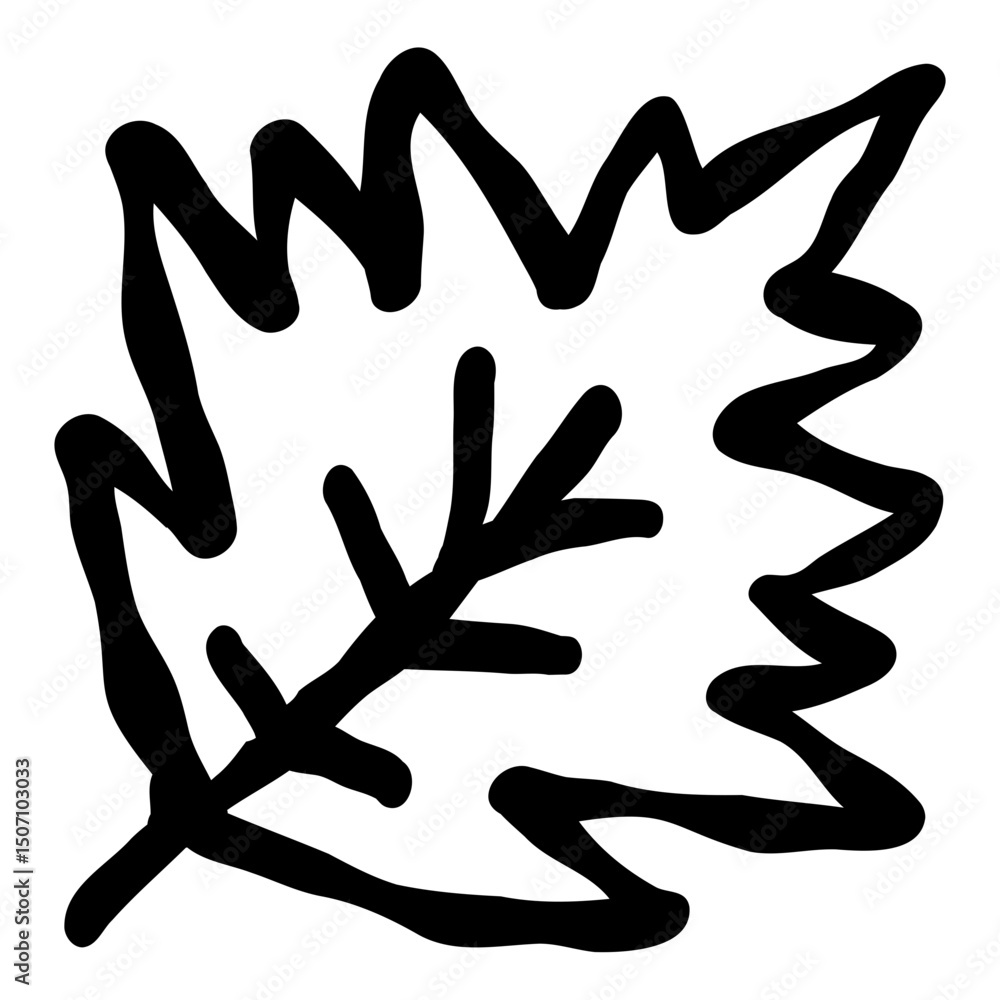 leaf hand drawn icon leaf hand drawn icon