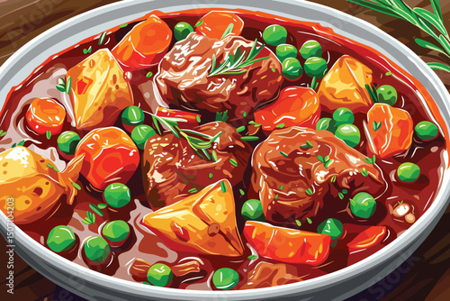 A Close Up of Healthy Food illustration.