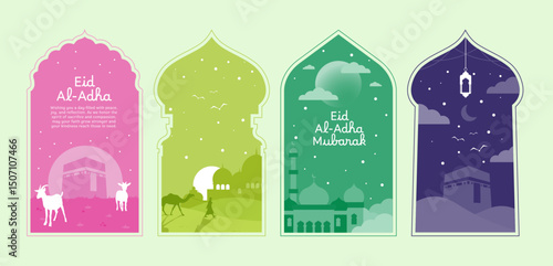 eid-adha-arch-and-silhouette-colorful-flat-vektor-illustration_07